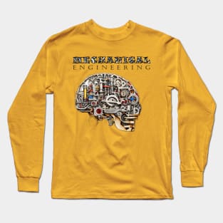 Mechanical Engineering - Inside Skull [Black Text Version] Long Sleeve T-Shirt